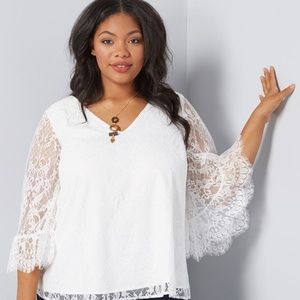 "Through the Bluebells" Lace Top - Modcloth